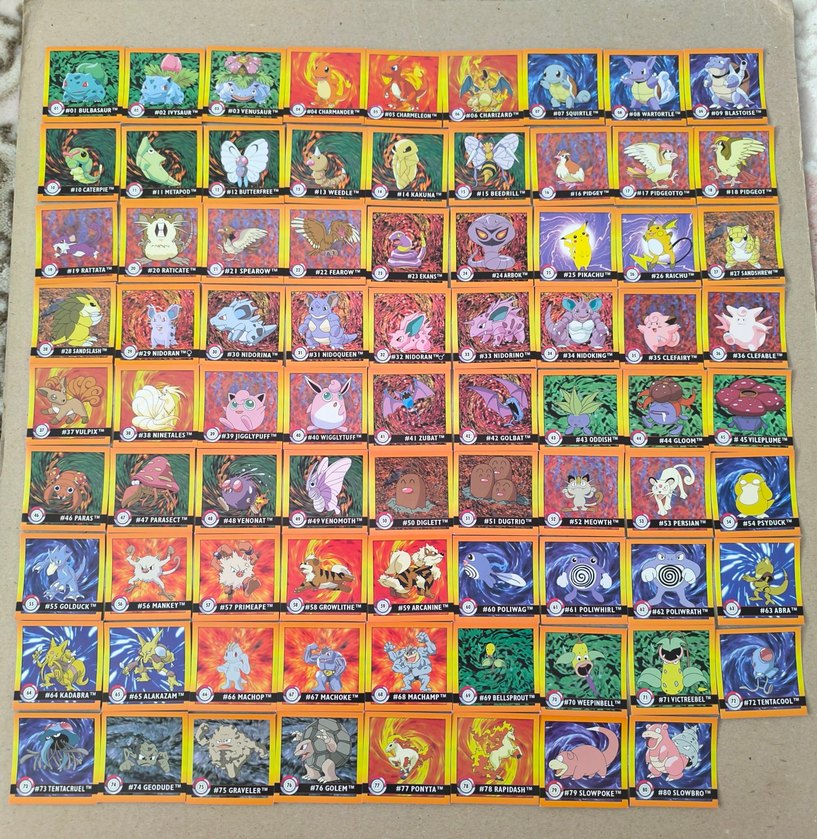 Renkli Pokemon stickerler - Görsel 2