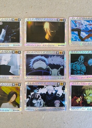  Beden Renk Jujutsu kaisen kart 