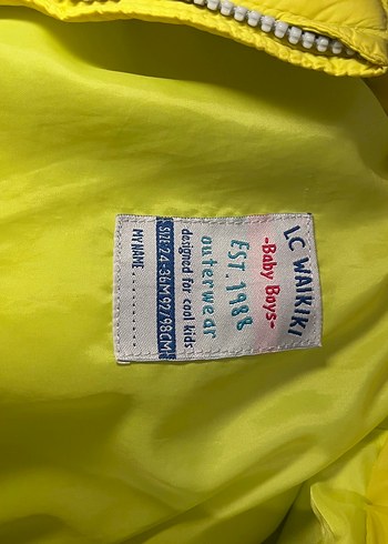 Erkek Çocuk Sarı Fermuarlı Yelek - Görsel 4