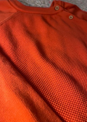 Turuncu Örgü çocuk Kazak - Görsel 2