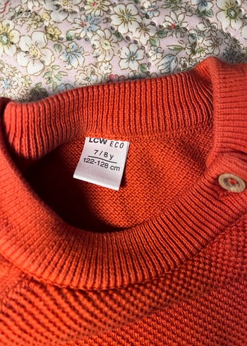 Turuncu Örgü çocuk Kazak - Görsel 3