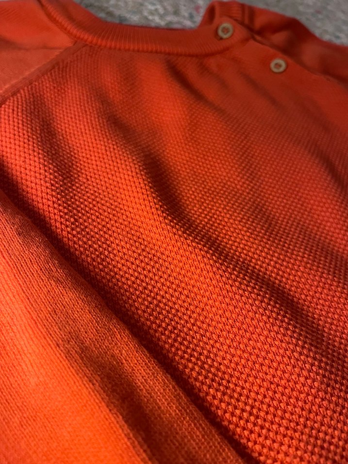 Turuncu Örgü çocuk Kazak - Görsel 2