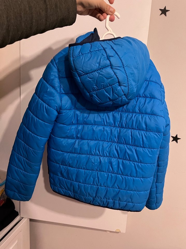 Erkek Çocuk Mavi Fermuarlı Mont - Görsel 2