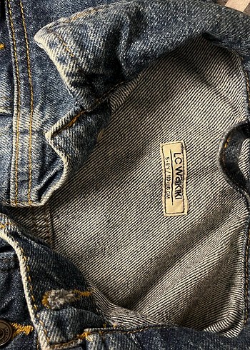 Çocuk Koyu Mavi Düğmeli Denim Ceket - Görsel 3