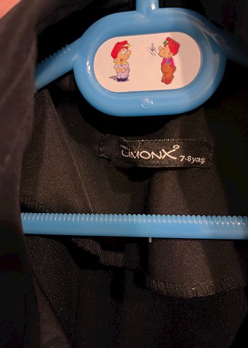 Çocuk trençkot Kemerli Siyah Midi Trençkot - Görsel 4