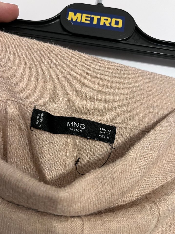 Bej Kadın Uzun Pilili Keten Etek - Görsel 2