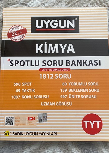 Uygun TYT Kimya Spotlu Soru Bankası