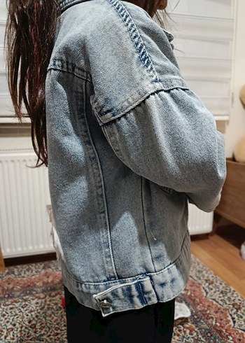 Kız Çocuk Payet İşlemeli Kot Ceket - Görsel 2