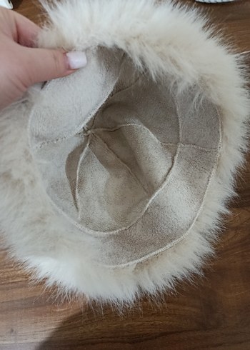 Kürklü Bej Kadın Bere - Görsel 5