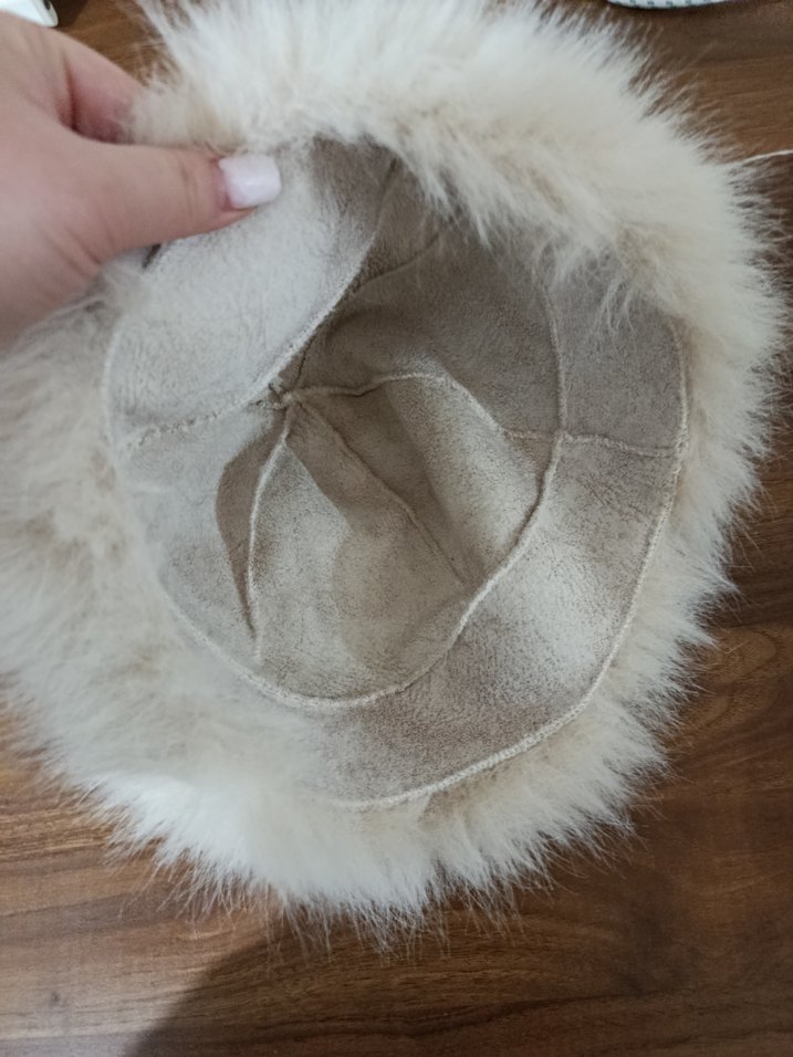 Kürklü Bej Kadın Bere - Görsel 5