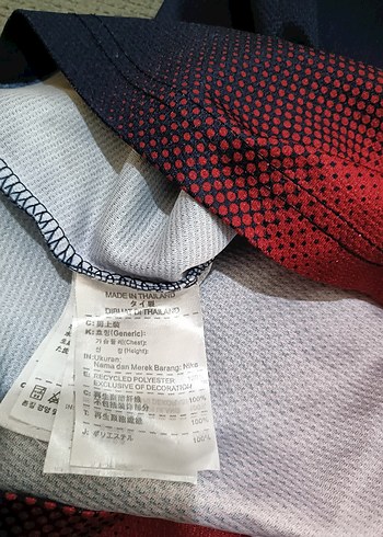 Erkek Lacivert Bordo Barcelona Spor Tişörtü - Görsel 3