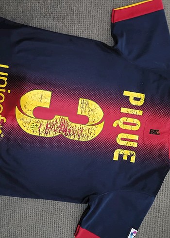 Erkek Lacivert Bordo Barcelona Spor Tişörtü - Görsel 4