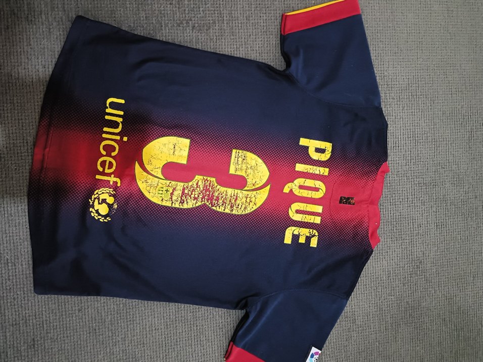 Erkek Lacivert Bordo Barcelona Spor Tişörtü - Görsel 4