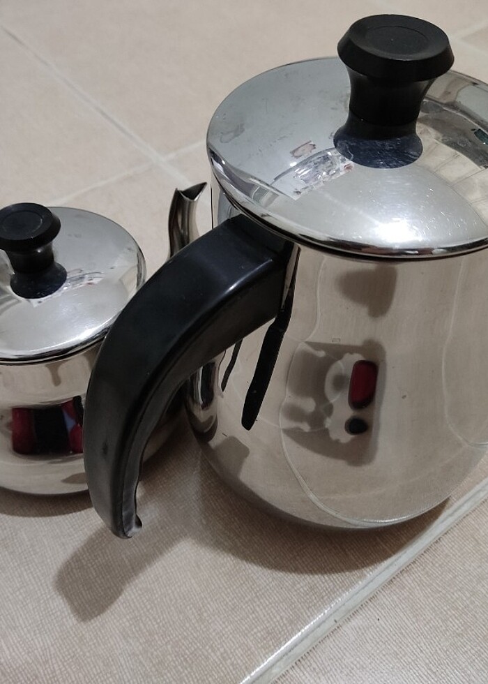 Çelik çaydanlık büyük boy  - Görsel 2