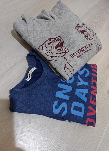 Kazak sweatshirtler birlikte koton - Görsel 5