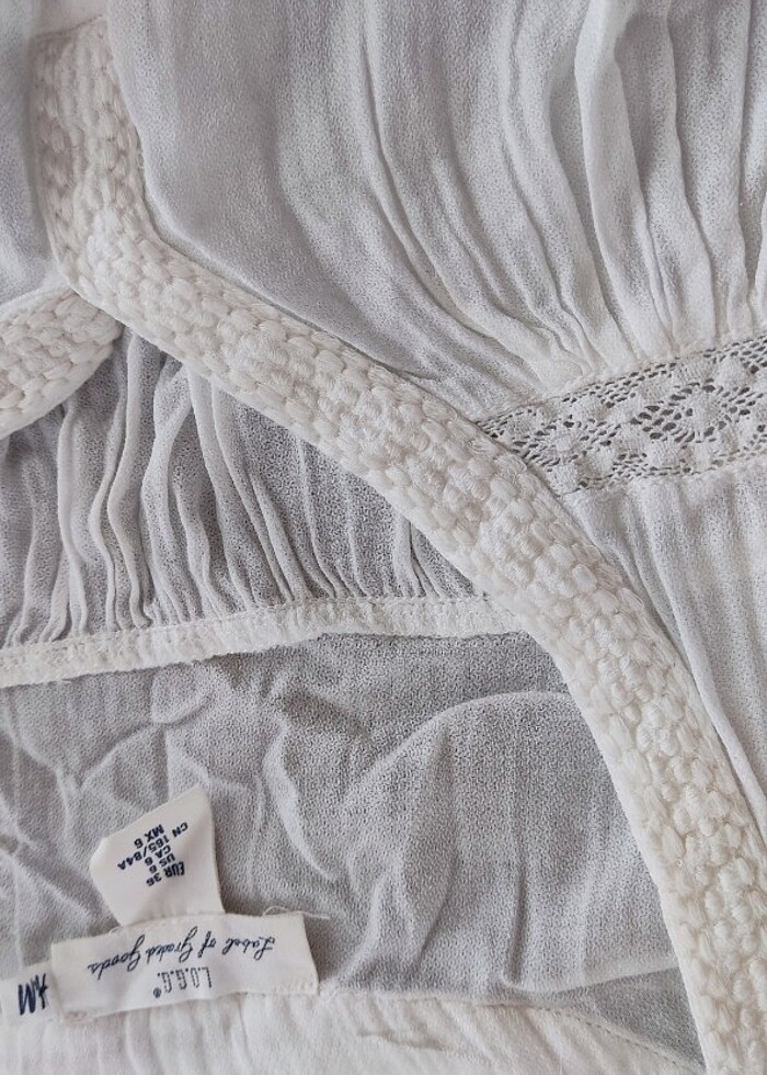 H&m beyaz elbise  - Görsel 4