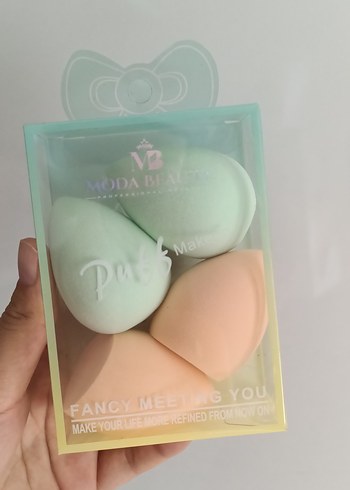 Pastel Mor Makyaj Süngeri Seti - Görsel 2