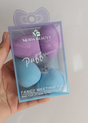 Pastel Mor Makyaj Süngeri Seti - Görsel 3