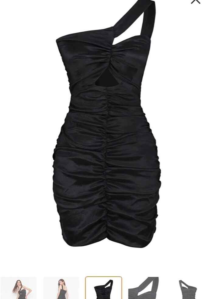 Bronz renkli elbise - Görsel 2