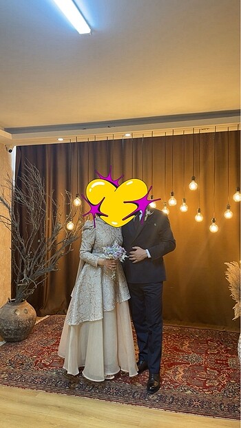 Tesettür nişan elbisesi - Görsel 2