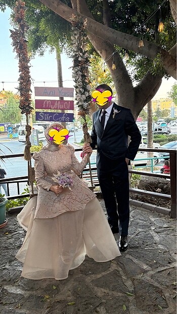 Tesettür nişan elbisesi - Görsel 3