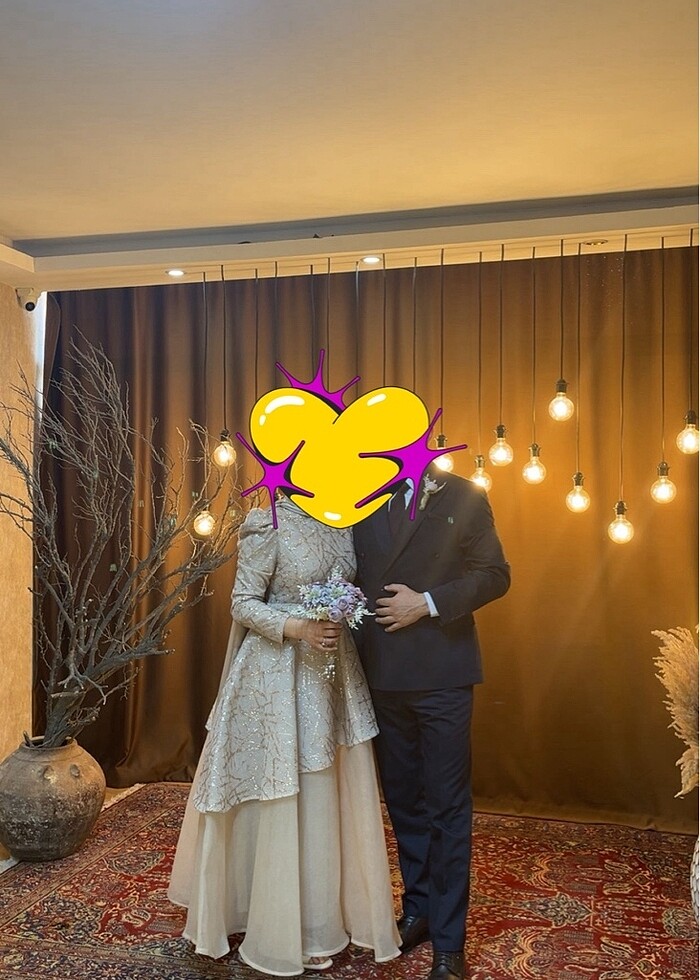 Tesettür nişan elbisesi - Görsel 2