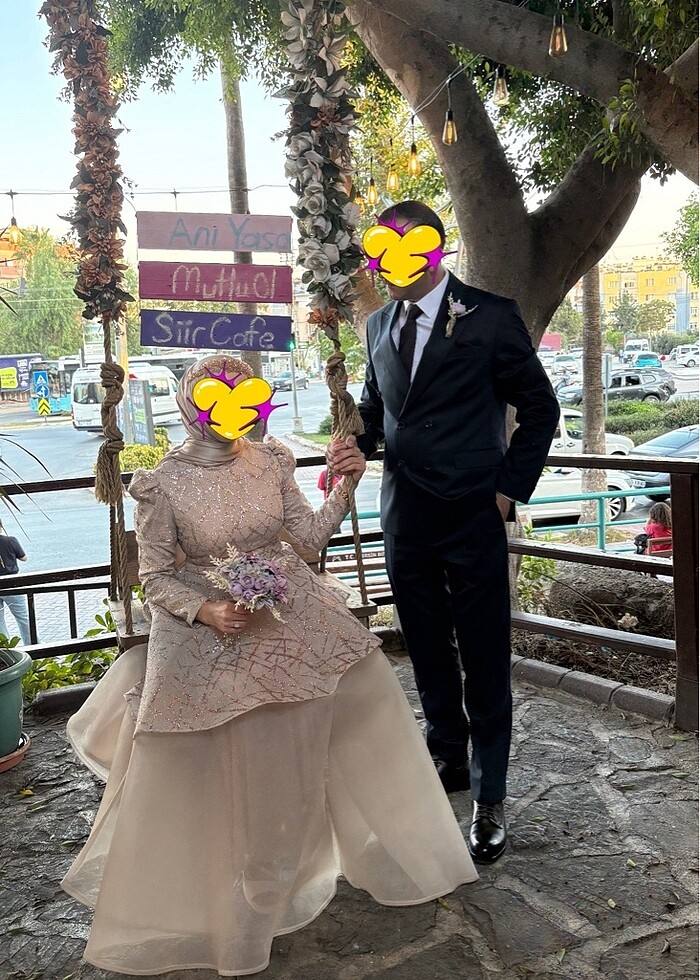 Tesettür nişan elbisesi - Görsel 3