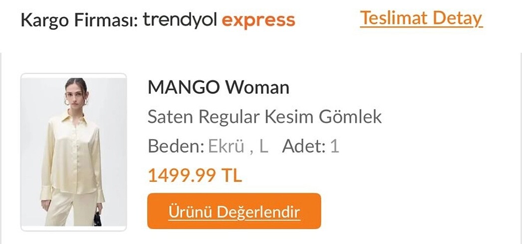 Mango saten gömlek - Görsel 4