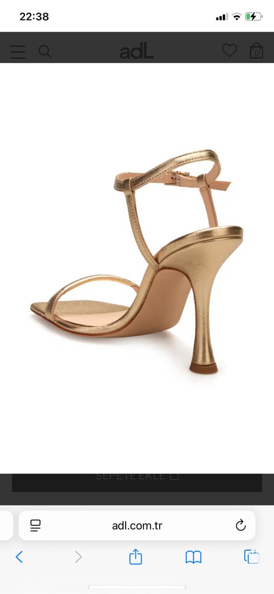 Adil ışık gold tek bant ayakkabı - Görsel 2