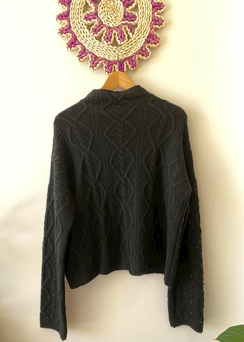 Adil ışık incili örgü Kazak - Görsel 5