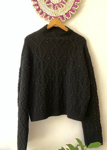 Adil ışık incili örgü Kazak - Görsel 6