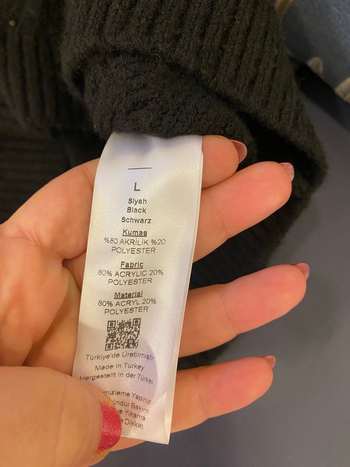 Adil ışık incili örgü Kazak - Görsel 4