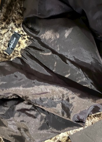 Adil ışık Leopar Desenli  Suni Kürk Ceket - Görsel 7