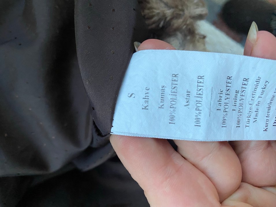 Adil ışık Leopar Desenli  Suni Kürk Ceket - Görsel 4