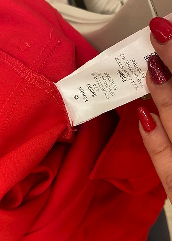 Adil ışık balon kol elbise - Görsel 5