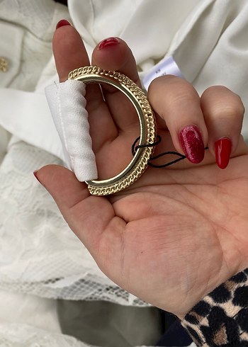 Adil ışık gold düğme dantel ceket - Görsel 6