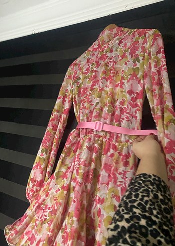 Mert aslan volanlı şifon elbise - Görsel 4