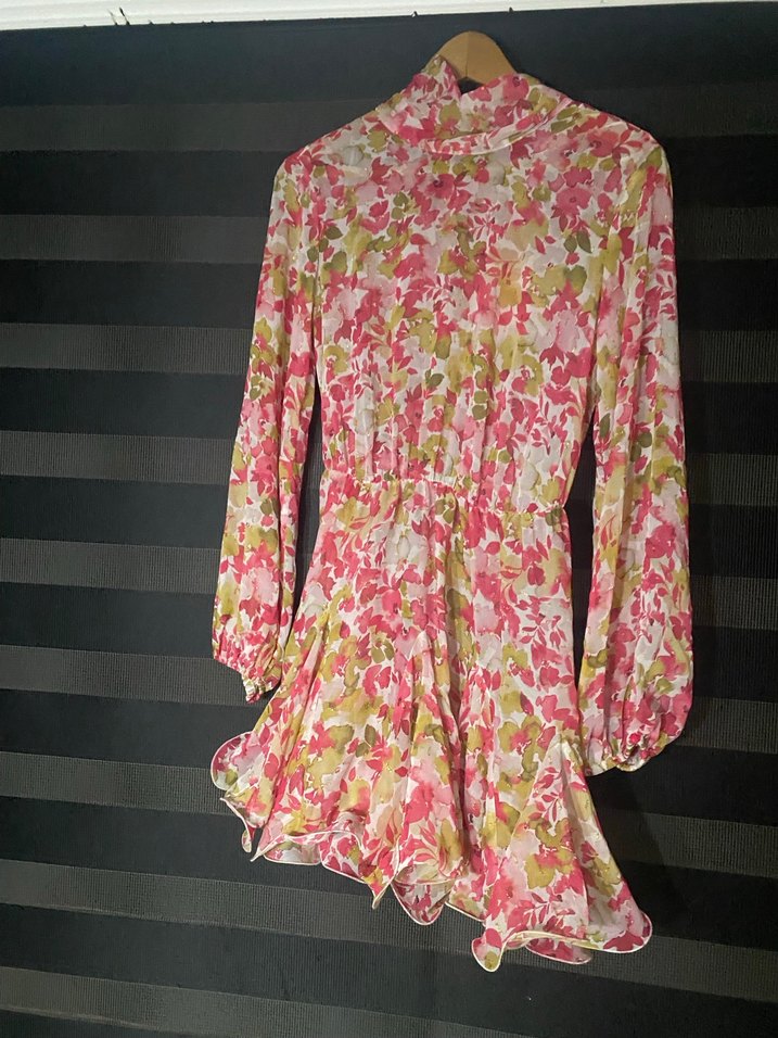 Mert aslan volanlı şifon elbise - Görsel 5