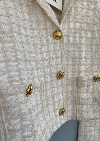 Adil ışık gold düğmeli triko takım - Görsel 2