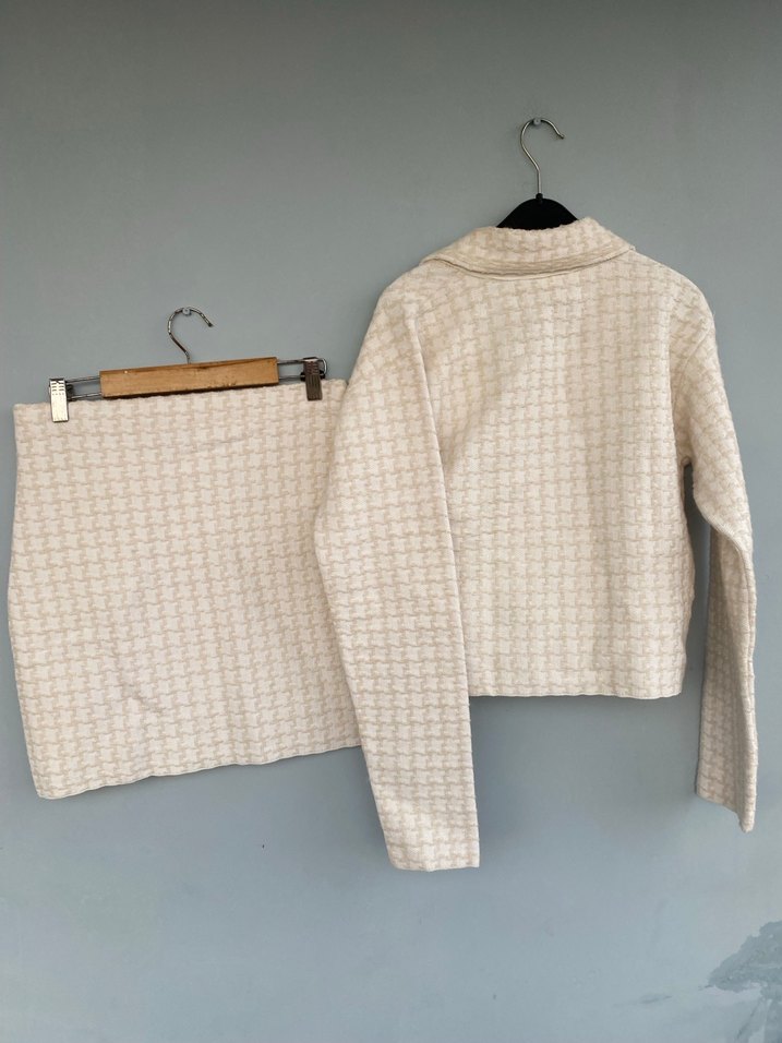 Adil ışık gold düğmeli triko takım - Görsel 3