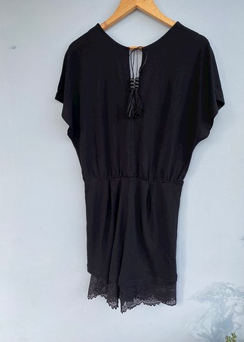 Mango dantelli şort tulum - Görsel 3