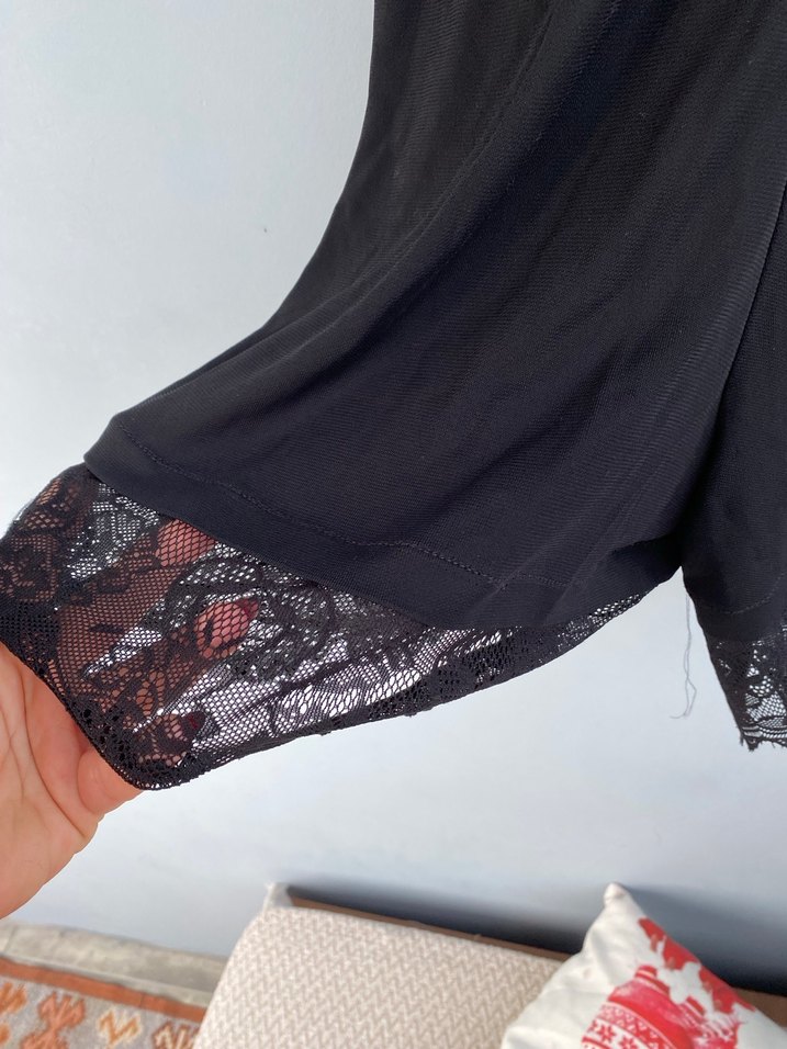 Mango dantelli şort tulum - Görsel 2