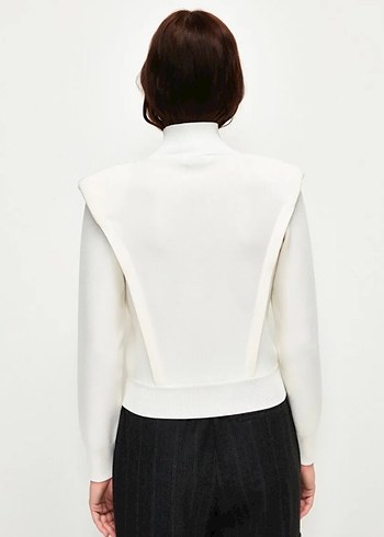 Adil ışıkYüksek Yakalı Kadın kazak - Görsel 3