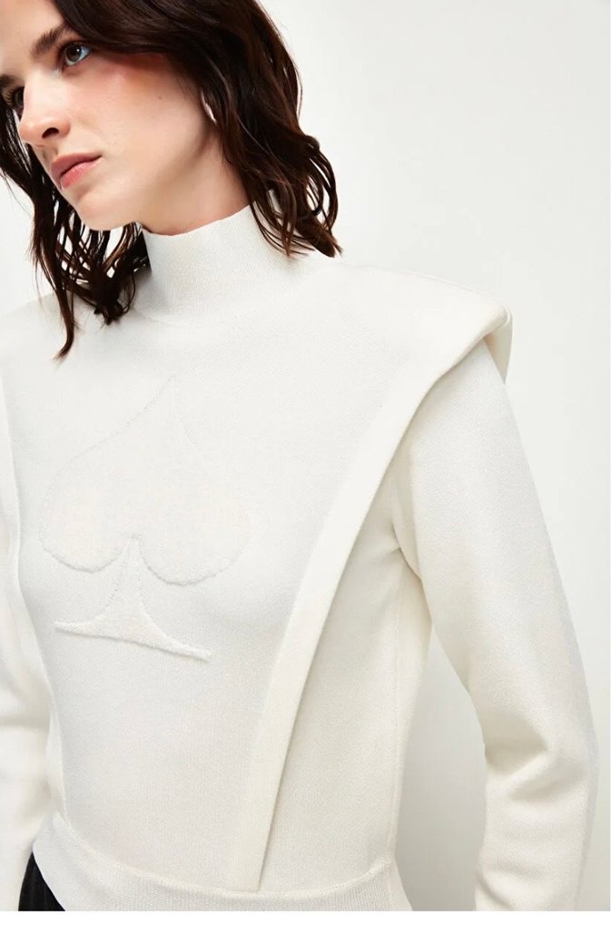 Adil ışıkYüksek Yakalı Kadın kazak - Görsel 2