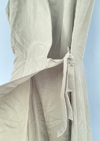 Mango tensel kumaş kruvaze elbise - Görsel 5