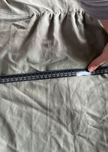 Mango tensel kumaş kruvaze elbise - Görsel 7