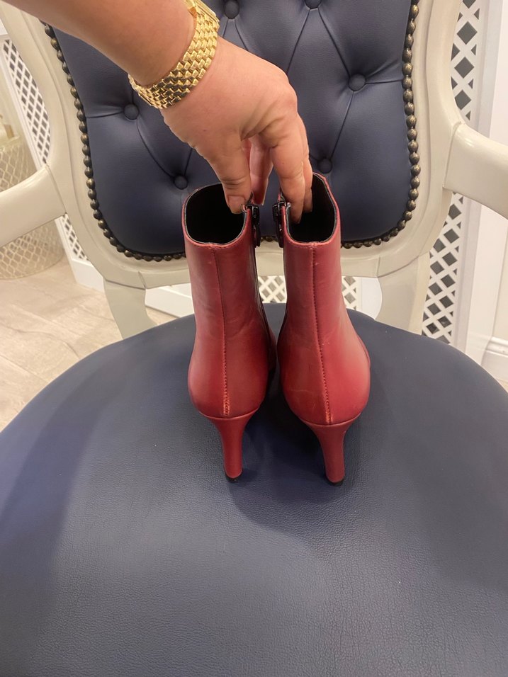 Adil ışık hakiki deri bordo boy - Görsel 5