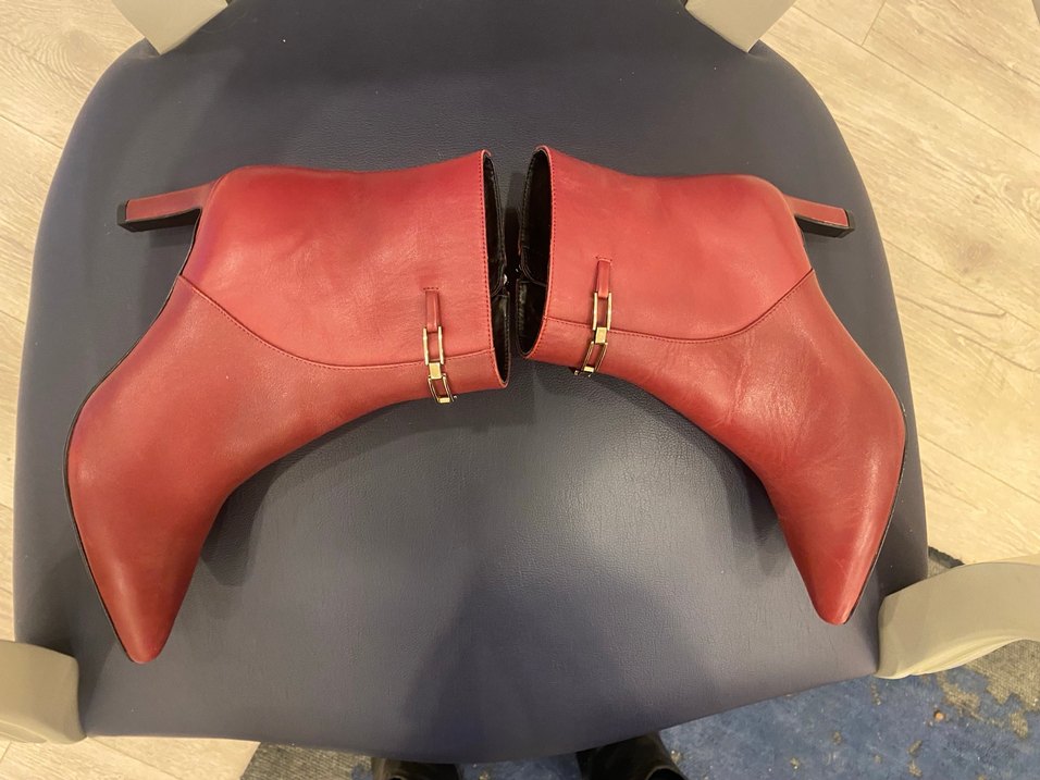 Adil ışık hakiki deri bordo boy - Görsel 4