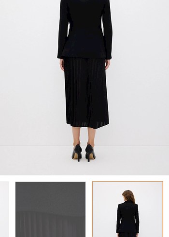 ADİL IŞIK  Pliseli Uzun Ceket Elbise - Görsel 2