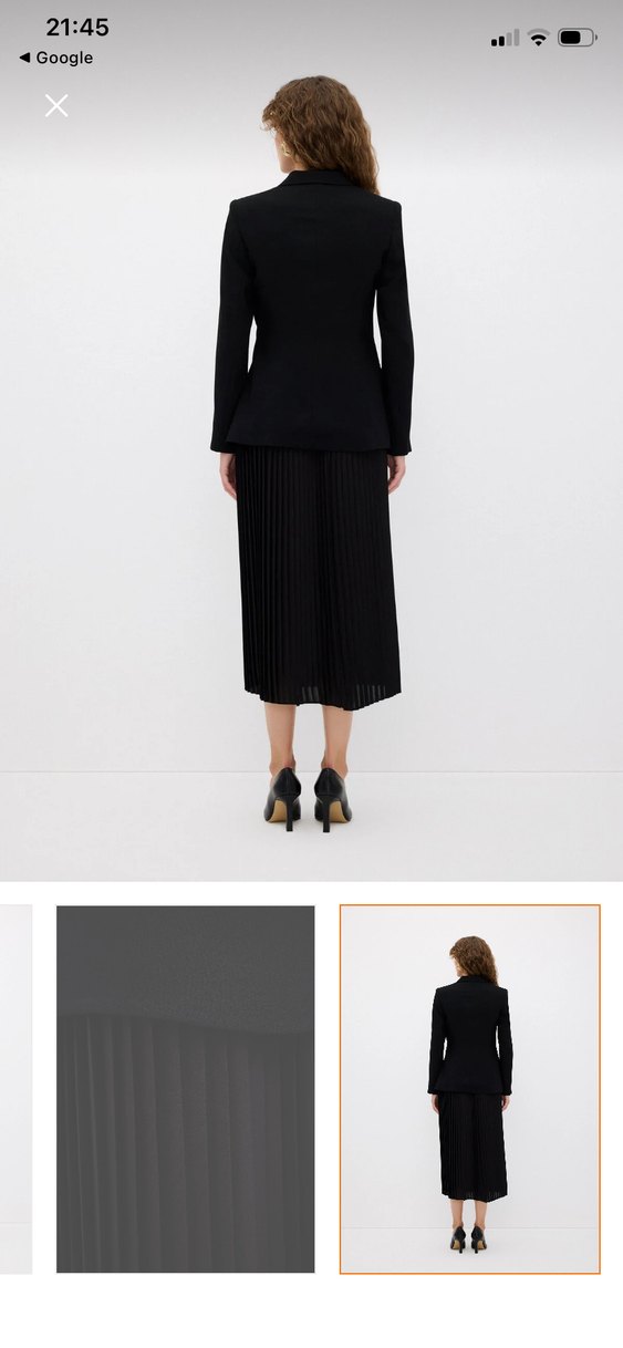 ADİL IŞIK  Pliseli Uzun Ceket Elbise - Görsel 2